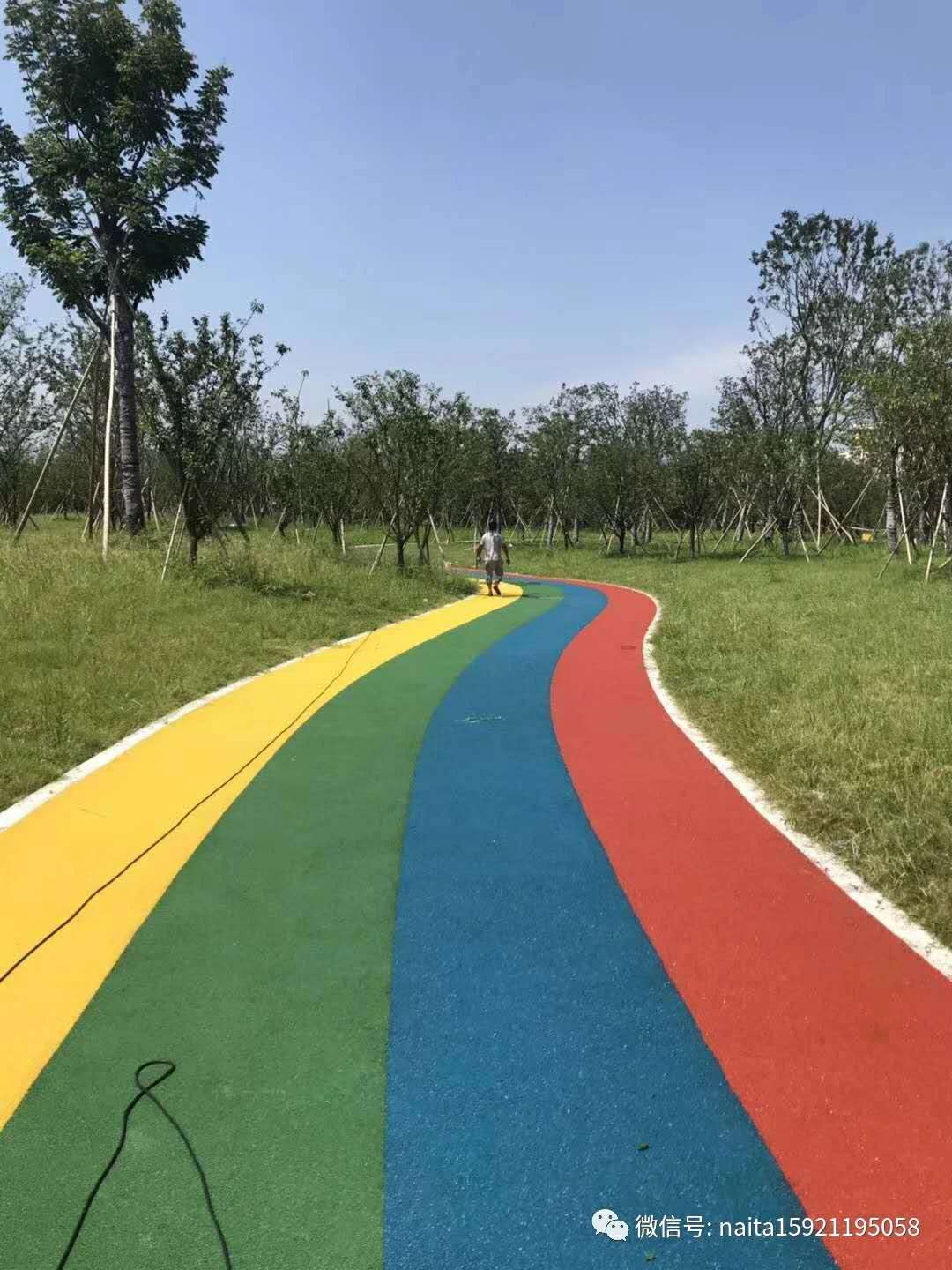 體育公園健身步道施工